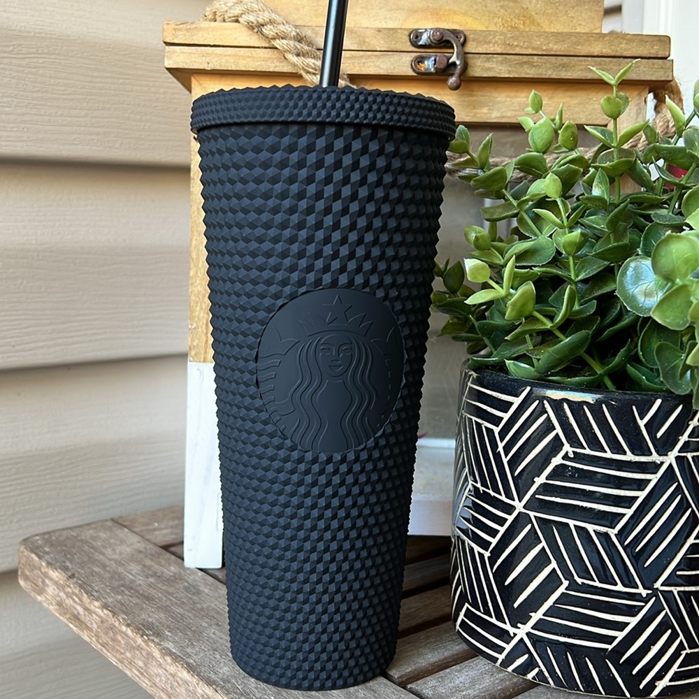Starbucks black studded jelly tumbler
